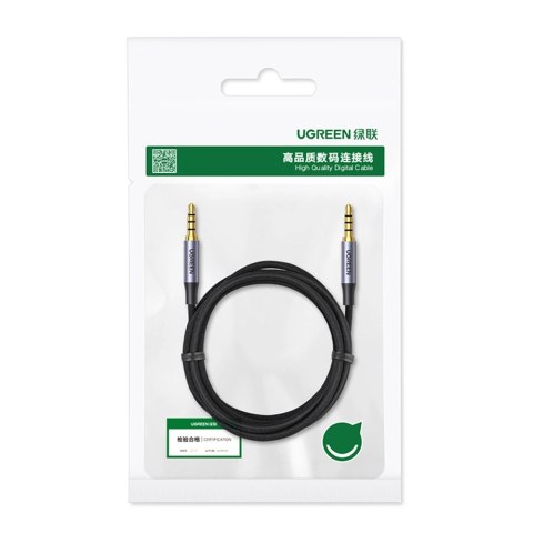 Kabel Ugreen AV183 20785 mini jack 3.5mm / mini jack 3.5mm 3m - szary Kabel Ugreen AV183 20785 mini jack 3.5mm / mini jack 3.5mm 3m - szary