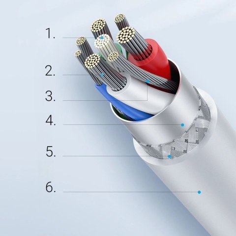 Kabel Ugreen US171 Lightning - USB-C PD 20W 3A 480Mb/s 1,5m - biały Kabel Ugreen US171 Lightning - USB-C PD 20W 3A 480Mb/s 1,5m - biały