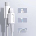 Kabel Ugreen US171 Lightning - USB-C PD 20W 3A 480Mb/s 1,5m - biały