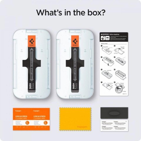 Szkło hartowane Spigen Glas.tR EZ Fit Privacy na iPhone 13 / 13 Pro / 14 / 16e - 2 szt. Szkło hartowane Spigen Glas.tR EZ Fit Privacy na iPhone 13 / 13 Pro / 14 / 16e - 2 szt.