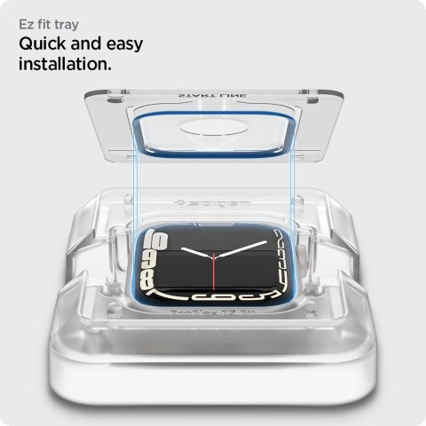 Szkło hybrydowe Spigen ProFlex EZ Fit na Apple Watch 7 / 8 (45 mm) - 2 szt. Szkło hybrydowe Spigen ProFlex EZ Fit na Apple Watch 7 / 8 (45 mm) - 2 szt.
