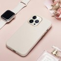 Dux Ducis Roma skórzane etui do iPhone 13 Pro Max elegancki pokrowiec z naturalnej skóry biały
