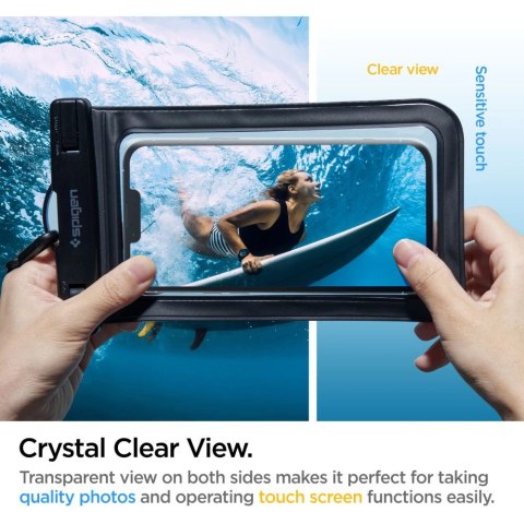 Etui Spigen Spigen Aqua Shield A601 wodoodporne IPX8 - czarne 2 szt. Etui Spigen Spigen Aqua Shield A601 wodoodporne IPX8 - czarne 2 szt.