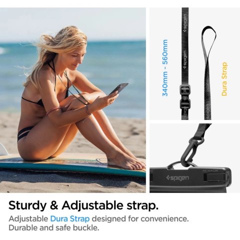 Etui Spigen Spigen Aqua Shield A601 wodoodporne IPX8 - czarne 2 szt. Etui Spigen Spigen Aqua Shield A601 wodoodporne IPX8 - czarne 2 szt.
