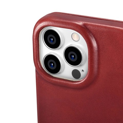 ICarer CE Oil Wax Premium Leather Folio Case skórzane etui iPhone 14 Pro z klapką magnetyczne MagSafe czerwony (AKI14220706-RD) ICarer CE Oil Wax Premium Leather Folio Case skórzane etui iPhone 14 Pro z klapką magnetyczne MagSafe czerwony (AKI14220706-RD)