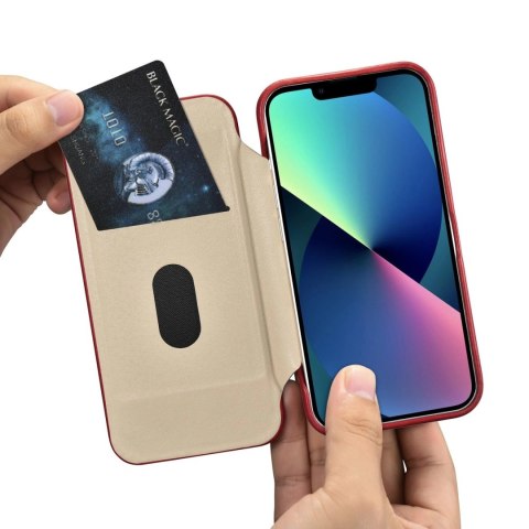 ICarer CE Oil Wax Premium Leather Folio Case skórzane etui iPhone 14 Pro z klapką magnetyczne MagSafe czerwony (AKI14220706-RD) ICarer CE Oil Wax Premium Leather Folio Case skórzane etui iPhone 14 Pro z klapką magnetyczne MagSafe czerwony (AKI14220706-RD)