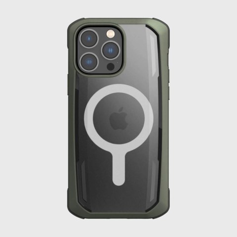 Raptic X-Doria Secure Case etui iPhone 14 Pro Max z MagSafe pancerny pokrowiec zielony Raptic X-Doria Secure Case etui iPhone 14 Pro Max z MagSafe pancerny pokrowiec zielony