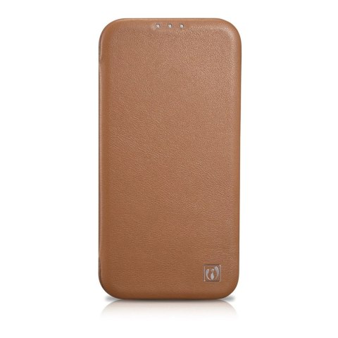 ICarer CE Premium Leather Folio Case skórzane etui iPhone 14 Pro Max z klapką magnetyczne MagSafe brązowy (WMI14220716-BN) ICarer CE Premium Leather Folio Case skórzane etui iPhone 14 Pro Max z klapką magnetyczne MagSafe brązowy (WMI14220716-BN)