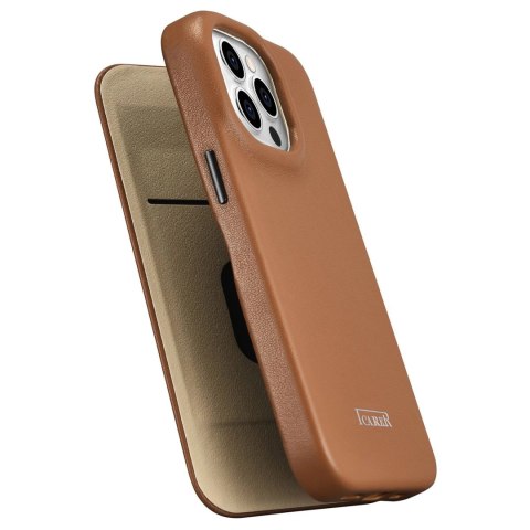 ICarer CE Premium Leather Folio Case skórzane etui iPhone 14 Pro Max z klapką magnetyczne MagSafe brązowy (WMI14220716-BN) ICarer CE Premium Leather Folio Case skórzane etui iPhone 14 Pro Max z klapką magnetyczne MagSafe brązowy (WMI14220716-BN)