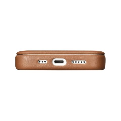 ICarer CE Premium Leather Folio Case skórzane etui iPhone 14 Pro Max z klapką magnetyczne MagSafe brązowy (WMI14220716-BN) ICarer CE Premium Leather Folio Case skórzane etui iPhone 14 Pro Max z klapką magnetyczne MagSafe brązowy (WMI14220716-BN)