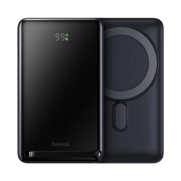 Powerbank Baseus Magnetic Bracket 10000mAh 20W z MagSafe - ciemnoniebieski + kabel USB-C 60W 0.5m