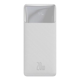 Baseus Bipow powerbank z szybkim ładowaniem 30000mAh 20W biały (Overseas Edition) + kabel USB-A - Micro USB 0.25m biały (PPBD050