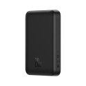 Baseus Magnetic Mini powerbank z ładowaniem indukcyjnym MagSafe 15W / szybkie ładowanie PD QC 20W 10000mAh czarny (Overseas Edit