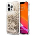Etui Guess Glitter Charms na iPhone 14 Pro - złote