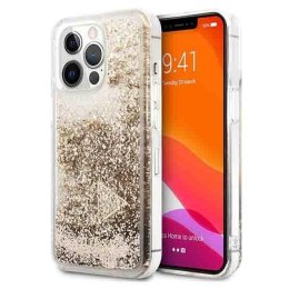 Etui Guess Glitter Charms na iPhone 14 Pro - złote