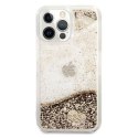Etui Guess Glitter Charms na iPhone 14 Pro - złote