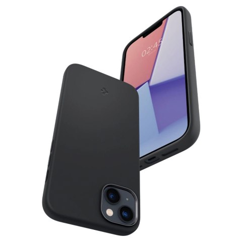 Etui Spigen Silicone Fit Mag z MagSafe na iPhone 14 Plus - czarne Etui Spigen Silicone Fit Mag z MagSafe na iPhone 14 Plus - czarne