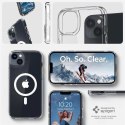 Etui Spigen Ultra Hybrid Mag z MagSafe na iPhone 14 - przezroczysto-białe