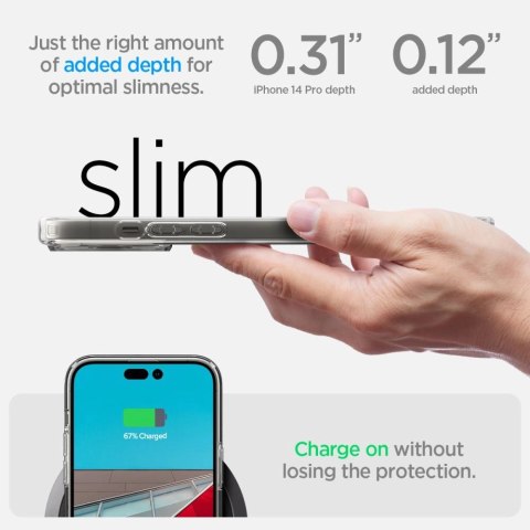 Etui Spigen Ultra Hybrid na iPhone 14 Pro - przezroczyste Etui Spigen Ultra Hybrid na iPhone 14 Pro - przezroczyste