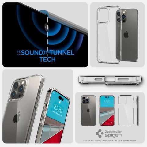 Etui Spigen Ultra Hybrid na iPhone 14 Pro - przezroczyste Etui Spigen Ultra Hybrid na iPhone 14 Pro - przezroczyste