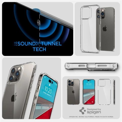 Etui Spigen Ultra Hybrid na iPhone 14 Pro - przezroczyste Etui Spigen Ultra Hybrid na iPhone 14 Pro - przezroczyste
