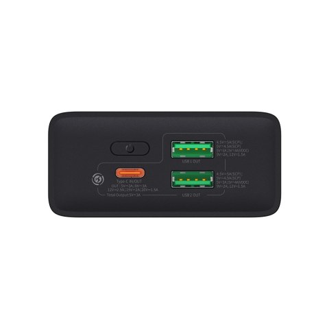 Powerbank Baseus Adaman2 20000mAh 30W 2x USB-A / USB-C PD / QC / SCP / Oppo Super VOOC - czarny Powerbank Baseus Adaman2 20000mAh 30W 2x USB-A / USB-C PD / QC / SCP / Oppo Super VOOC - czarny