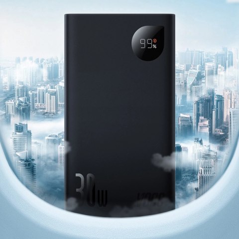 Powerbank Baseus Adaman2 20000mAh 30W 2x USB-A / USB-C PD / QC / SCP / Oppo Super VOOC - czarny Powerbank Baseus Adaman2 20000mAh 30W 2x USB-A / USB-C PD / QC / SCP / Oppo Super VOOC - czarny