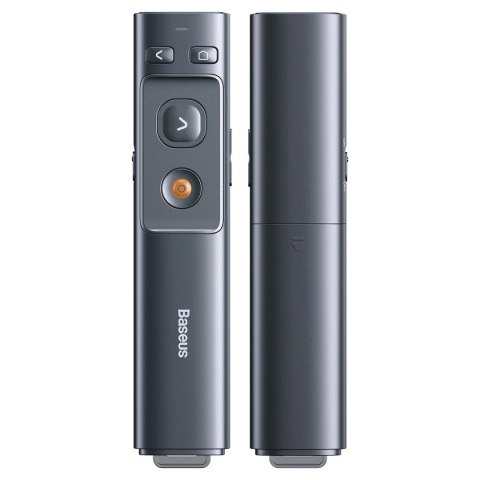 Wskaźnik laserowy Baseus Orange Dot AI z automatyczną transkrypcją głosu, dwoma laserami - szary Wskaźnik laserowy Baseus Orange Dot AI z automatyczną transkrypcją głosu, dwoma laserami - szary