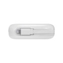 Joyroom powerbank 10000mAh Jelly Series 22.5W z wbudowanym kablem Lightning biały (JR-L003)