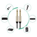 Kabel Ugreen AV128 10640 mono TS jack 6,35mm / jack 6,35mm 5m - szary