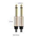Kabel Ugreen AV128 10640 mono TS jack 6,35mm / jack 6,35mm 5m - szary