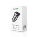 Ładowarka samochodowa Ugreen CD130 USB-A / USB-C 30W - szara
