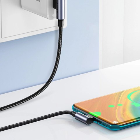Ugreen kabel kątowy 90° USB C - USB 2.0 480Mb/s 3A 3m czarny (US176) Ugreen kabel kątowy 90° USB C - USB 2.0 480Mb/s 3A 3m czarny (US176)