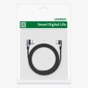 Ugreen kabel kątowy 90° USB C - USB 2.0 480Mb/s 3A 3m czarny (US176)