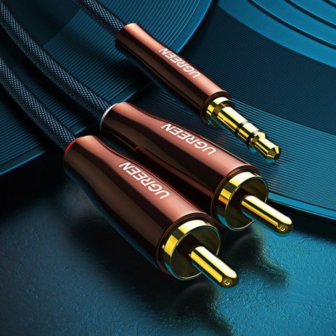 Ugreen kabel przewód audio 3,5 mm mini jack (męski) - 2RCA (męski) 2m miedziany (AV170) Ugreen kabel przewód audio 3,5 mm mini jack (męski) - 2RCA (męski) 2m miedziany (AV170)
