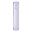 Baseus Qpow powerbank 10000mAh wbudowany kabel USB Typu C 22.5W Quick Charge SCP AFC FCP fioletowy (PPQD020105)