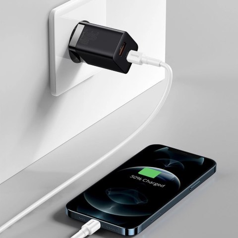 Baseus Super Si Pro szybka ładowarka USB / USB Typ C 30W Power Delivery Quick Charge czarny (CCSUPP-E01) Baseus Super Si Pro szybka ładowarka USB / USB Typ C 30W Power Delivery Quick Charge czarny (CCSUPP-E01)