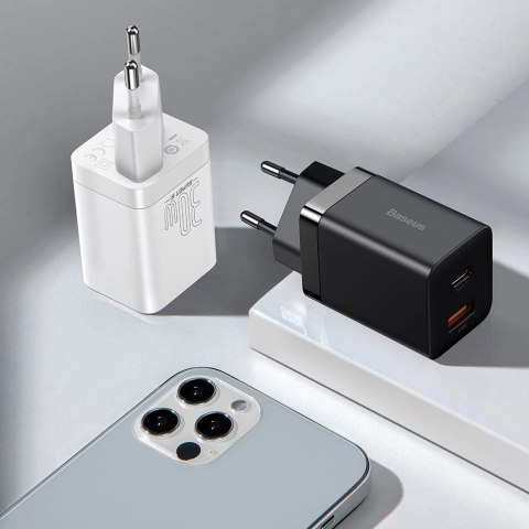 Baseus Super Si Pro szybka ładowarka USB / USB Typ C 30W Power Delivery Quick Charge czarny (CCSUPP-E01) Baseus Super Si Pro szybka ładowarka USB / USB Typ C 30W Power Delivery Quick Charge czarny (CCSUPP-E01)