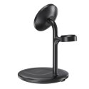 Choetech stacja ładująca indukcyjna 3w1 iPhone 12/13/14, AirPods Pro, Apple Watch czarna (T585-F)