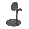 Choetech stacja ładująca indukcyjna 3w1 iPhone 12/13/14, AirPods Pro, Apple Watch czarna (T585-F)