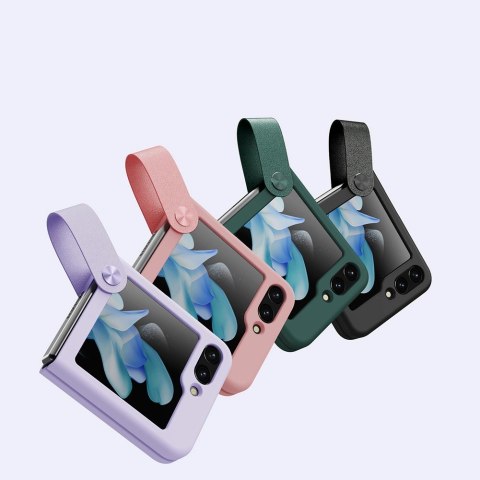 Etui z zawieszką i podstawką Nillkin Flex Flip do Samsung Galaxy Z Flip 5 - czarne Etui z zawieszką i podstawką Nillkin Flex Flip do Samsung Galaxy Z Flip 5 - czarne
