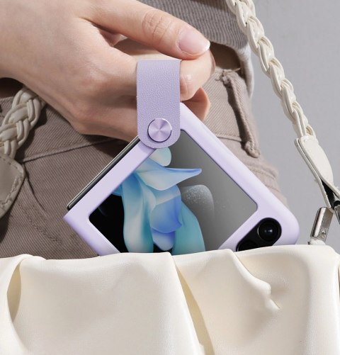Etui z zawieszką i podstawką Nillkin Flex Flip do Samsung Galaxy Z Flip 5 - czarne Etui z zawieszką i podstawką Nillkin Flex Flip do Samsung Galaxy Z Flip 5 - czarne