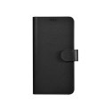 ICarer Wallet Case etui do Samsung Galaxy S23 skórzany pokrowiec portfel czarne