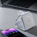 Ładowarka indukcyjna 3w1 Dudao A11N 15W - biała + kabel USB-C / USB-C