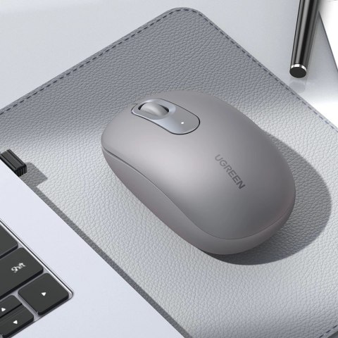 Myszka bezprzewodowa USB 2.4GHz Ugreen MU105 - szara Myszka bezprzewodowa USB 2.4GHz Ugreen MU105 - szara