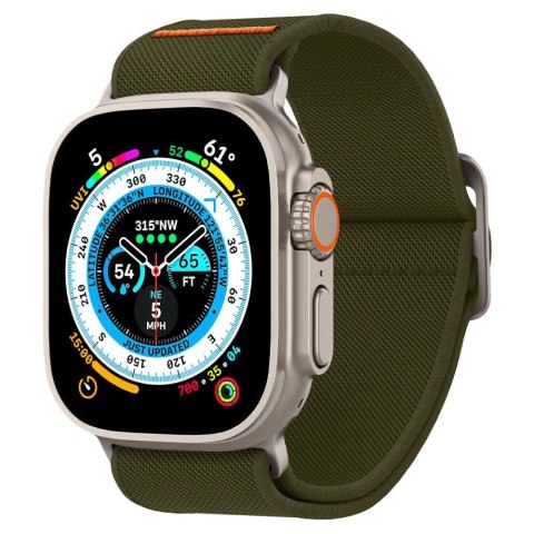 Pasek Spigen Fit Lite Ultra na Apple Watch 4 / 5 / 6 / 7 / 8 / SE / Ultra (42/44/45/49 mm) - zielony Pasek Spigen Fit Lite Ultra na Apple Watch 4 / 5 / 6 / 7 / 8 / SE / Ultra (42/44/45/49 mm) - zielony