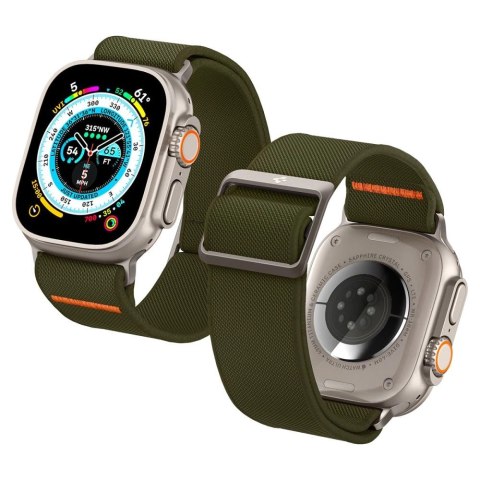 Pasek Spigen Fit Lite Ultra na Apple Watch 4 / 5 / 6 / 7 / 8 / SE / Ultra (42/44/45/49 mm) - zielony Pasek Spigen Fit Lite Ultra na Apple Watch 4 / 5 / 6 / 7 / 8 / SE / Ultra (42/44/45/49 mm) - zielony