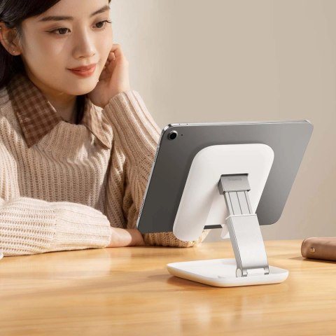 Składany stojak Baseus BS-HP009 Seashell Series na tablet - biały Składany stojak Baseus BS-HP009 Seashell Series na tablet - biały