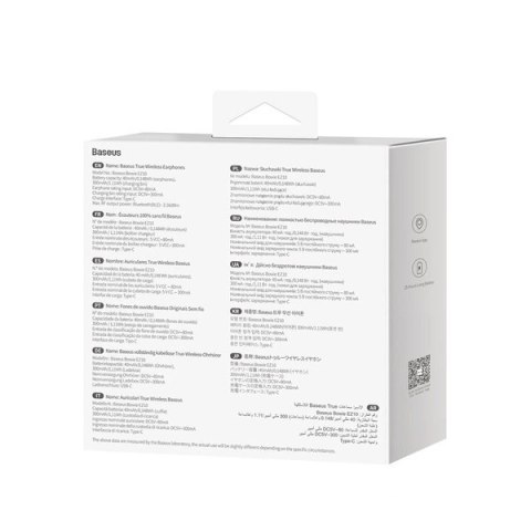 Słuchawki bezprzewodowe TWS Bluetooth 5.3 Baseus Bowie EZ10 - czarne Słuchawki bezprzewodowe TWS Bluetooth 5.3 Baseus Bowie EZ10 - czarne