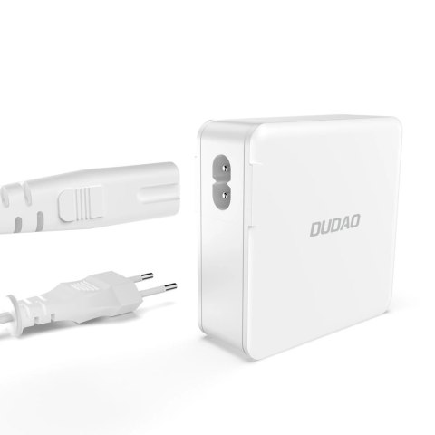 Szybka ładowarka sieciowa GaN 100W 2 x USB-C / 2 x USB Dudao A100EU - biała Szybka ładowarka sieciowa GaN 100W 2 x USB-C / 2 x USB Dudao A100EU - biała